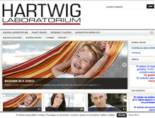 Tablet Screenshot of hartwig-lab.pl